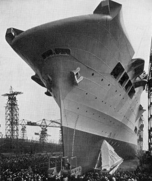 Launching of HMS Ark Royal