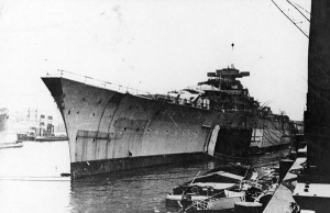Bismarck atlantic bow