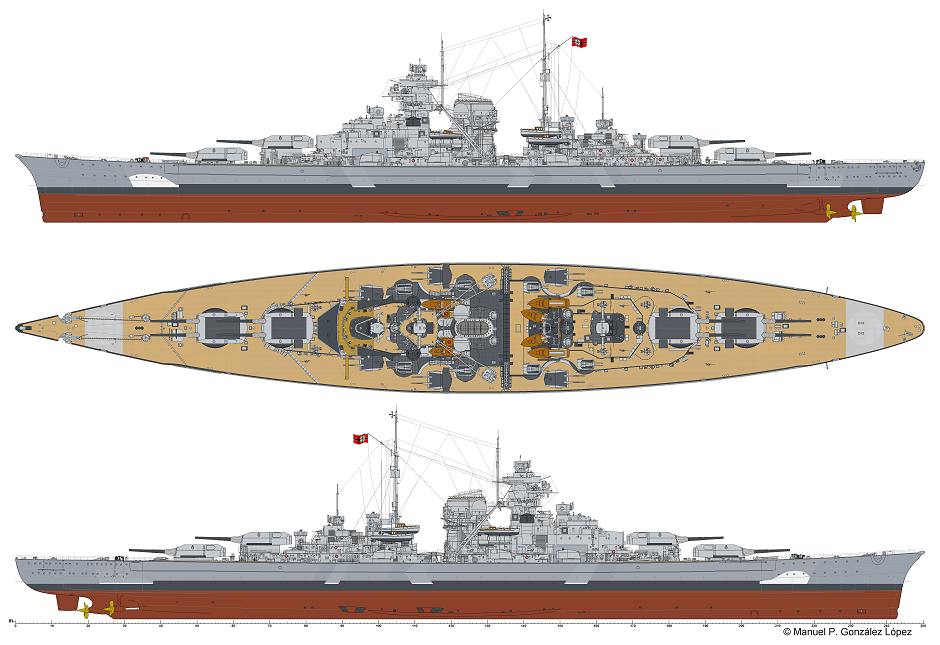 battleship bismarck line color drawing