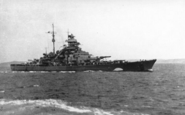 Bismarck Leaving Norway