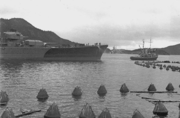 Prinz Eugen in the Lofjord