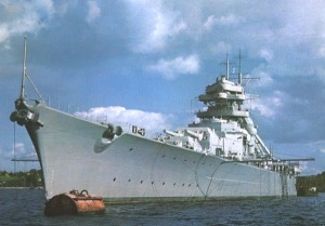 Bismarck anchored