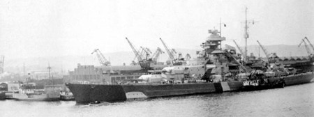 Bismarck at Seebahnhof Gotenhafen