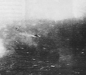 Bismarck in the Atlantic.